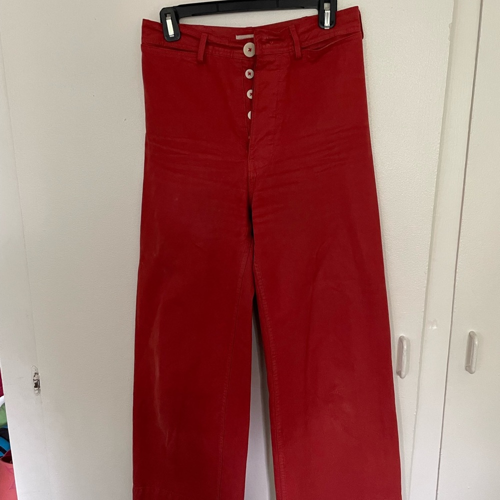 Jesse Kamm Red Sailor Pant